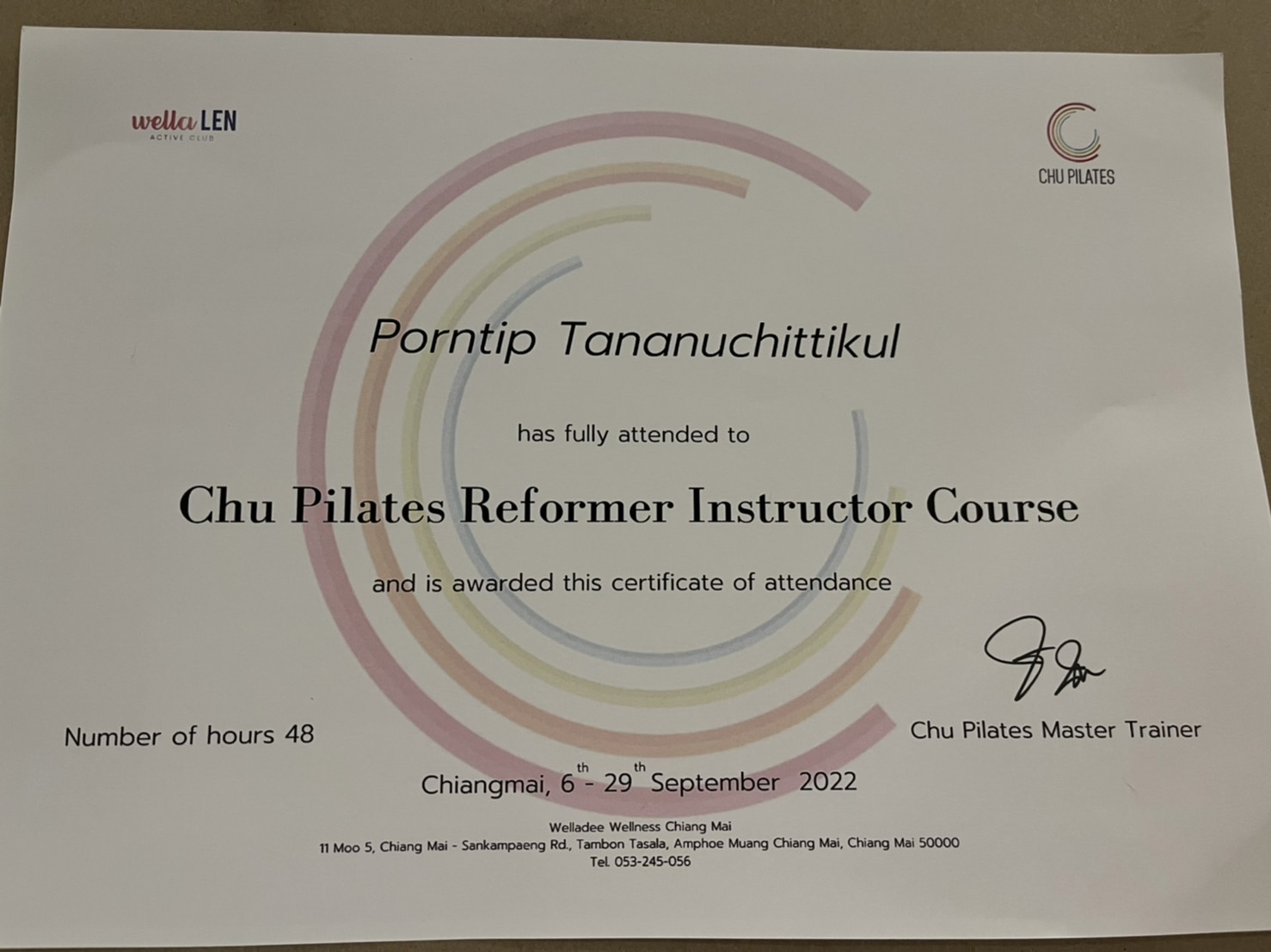 Pilates Reformer Instructor Course